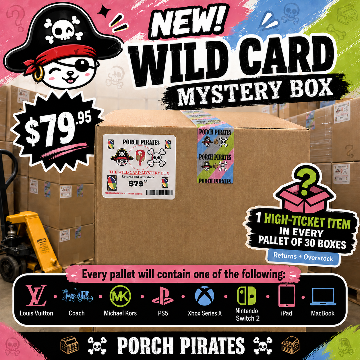 Porch Pirates Wild Card Mystery Box