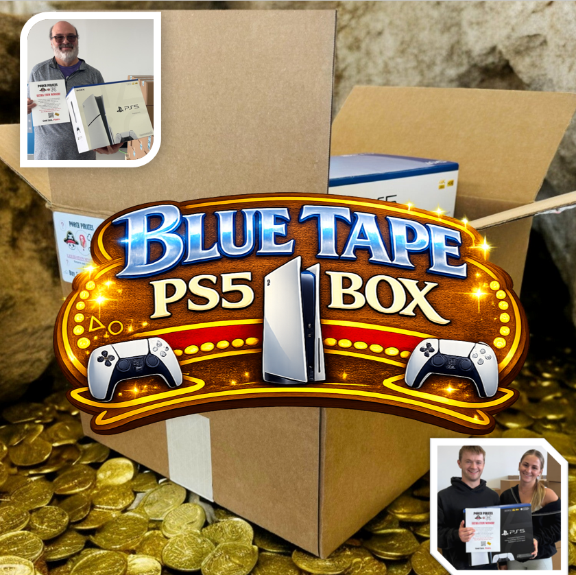 The Classic Liquidation Mystery Box - Blue Tape PS5 Chance Box Porch Pirates